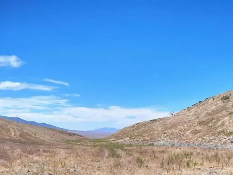 Wide desert canyon landscape at Dun Glen project Nevada